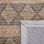 Tapis naturel / noir Irline en fibre naturelle 551-1888608972