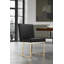 Chaise d'appoint de salle à manger rembourrée en velours Pangea Home Dexter-1925620011