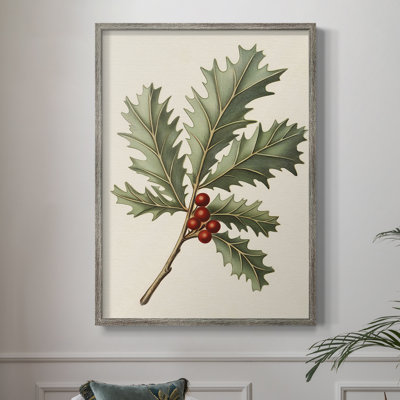 «Christmas Holiday Art», série 2, impression encadrée XLIII - bois massif XMAI81821