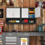 2 Piece Metal Single Storage Cabinet ( 34.5cm H x 75cm W x 30cm D)-942454041