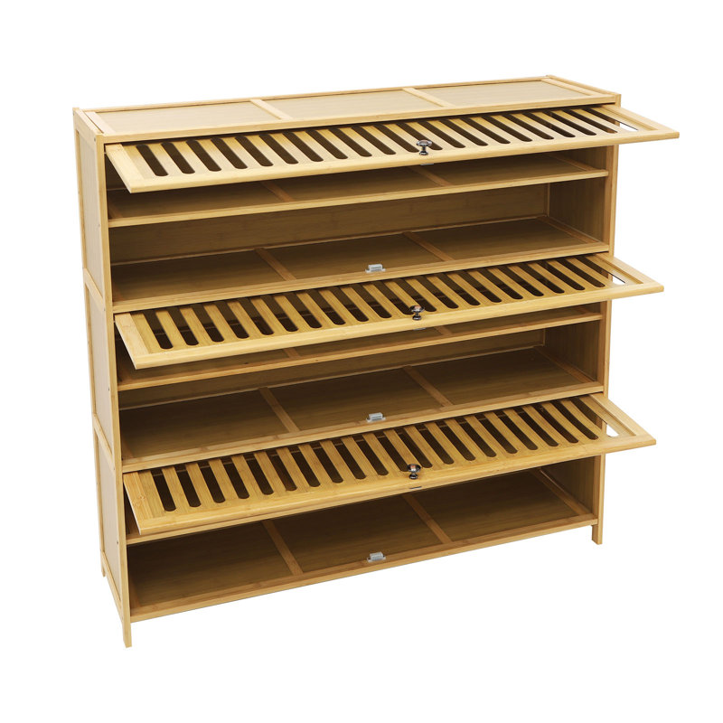 7-Tier Shoe Cabinet, Brown