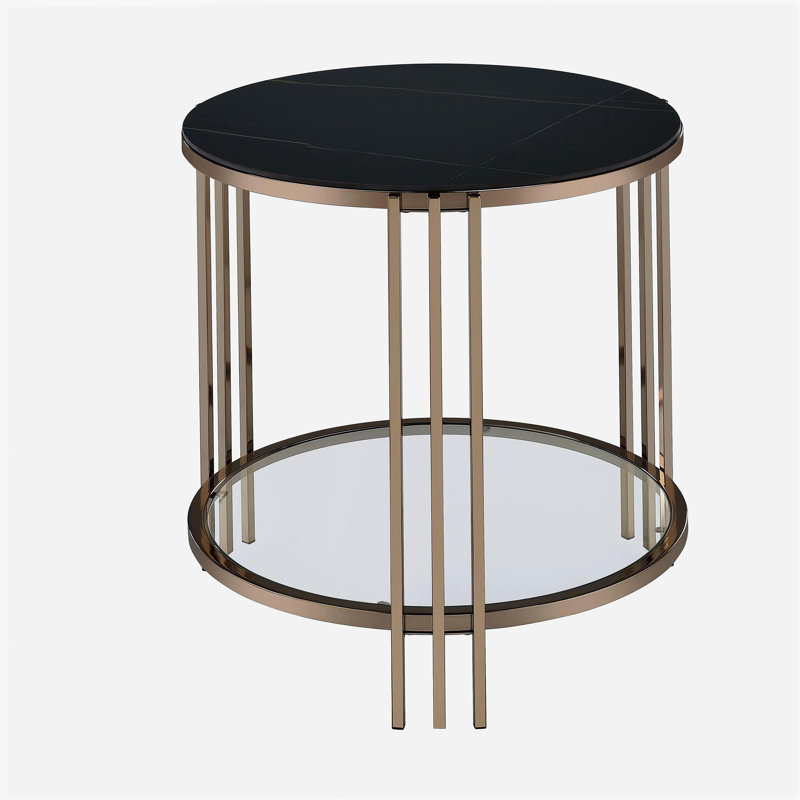 Table basse minimaliste classique, structure en métal, excellent article de décoration intérieure