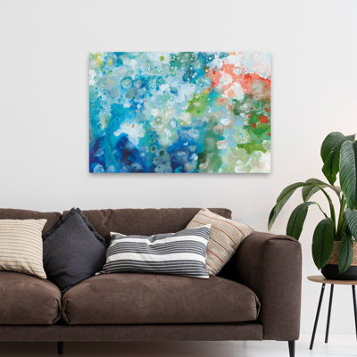 Abstract And Blue Tidepool Sparkle Art