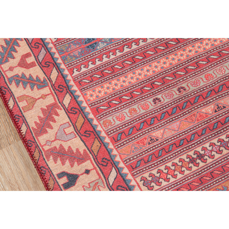 Tapis rouge de style sud-ouest Nuria, Rectangle 2 pi x 3 pi