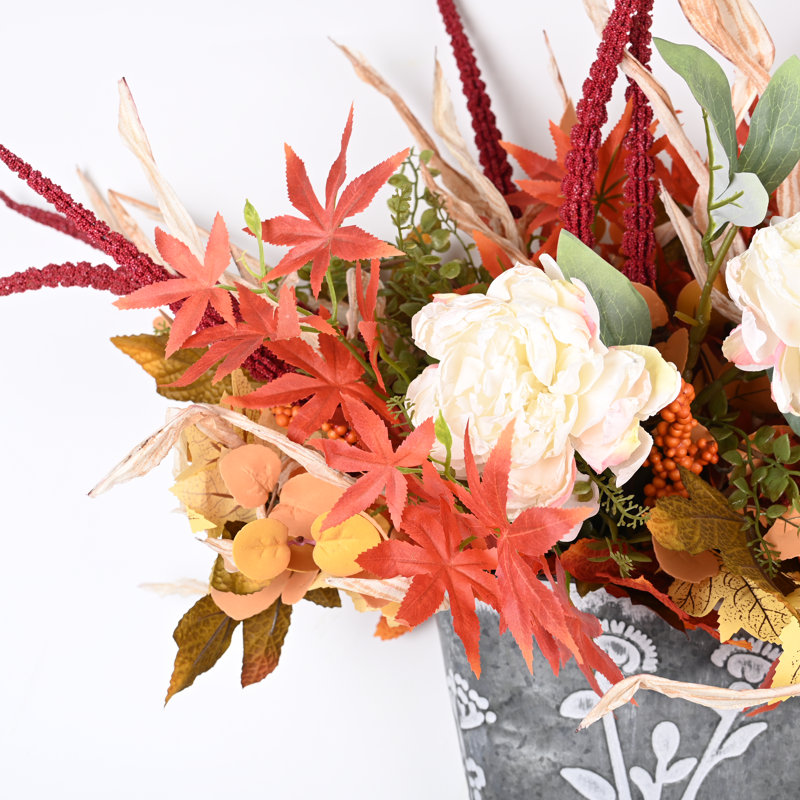 Artificial Floral Arrangement in Pot, Beige