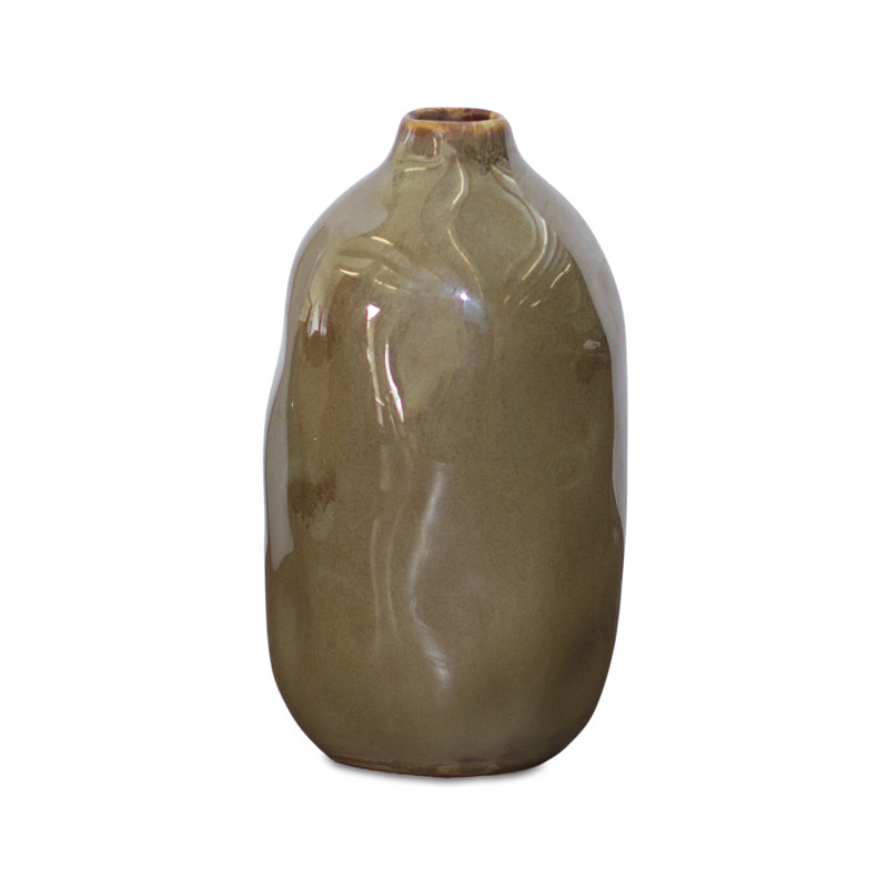 Arethia Ceramic / Porcelain Table Vase, Brown