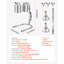 Lampe commerciale commerciale avec ampoules de 500 W pour buffet de cuisine