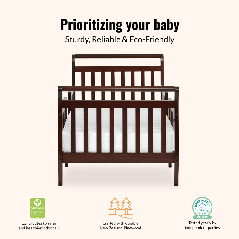 Bhatade Kids Toddler Bed, Espresso