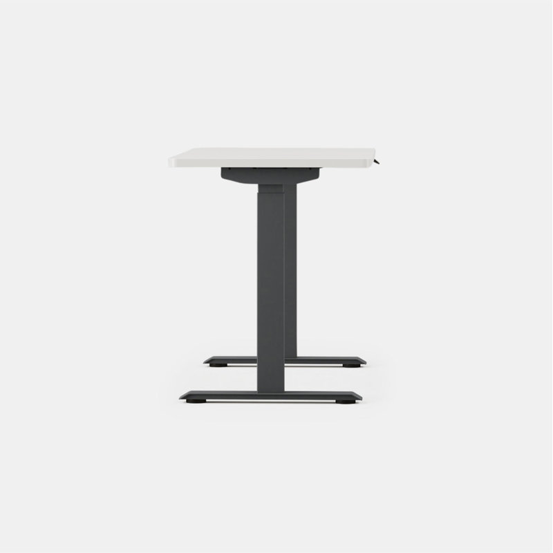 Duo Standing Desk, White, Charcoal, 47.3" H x 48" W x 24" D