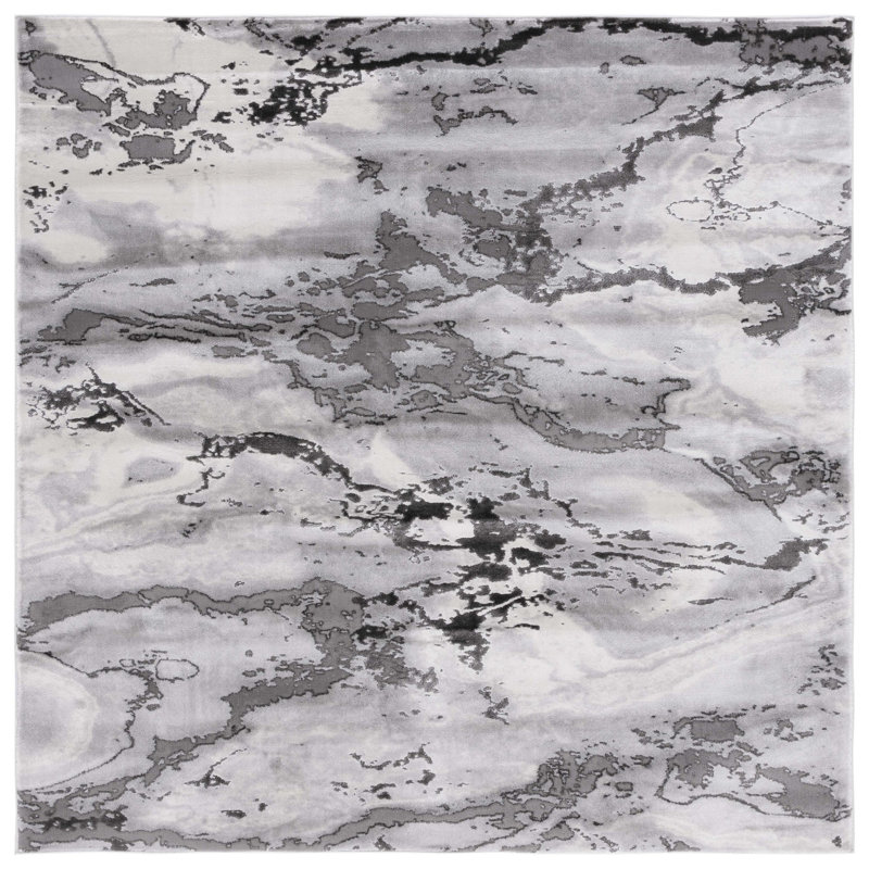 Craft Performance Abstract Rug, Square 6'7"