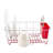 Chrome Plated Steel 2-Piece Compact Dish Drainer with Utensil Caddy-75099068