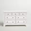 Commode double à 7 tiroirs de 64 po de largeur Bourges-1431609166