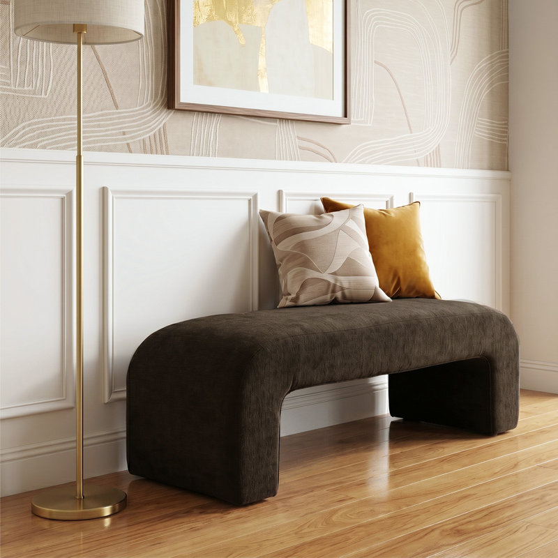Banc rembourré Ichika, Brown