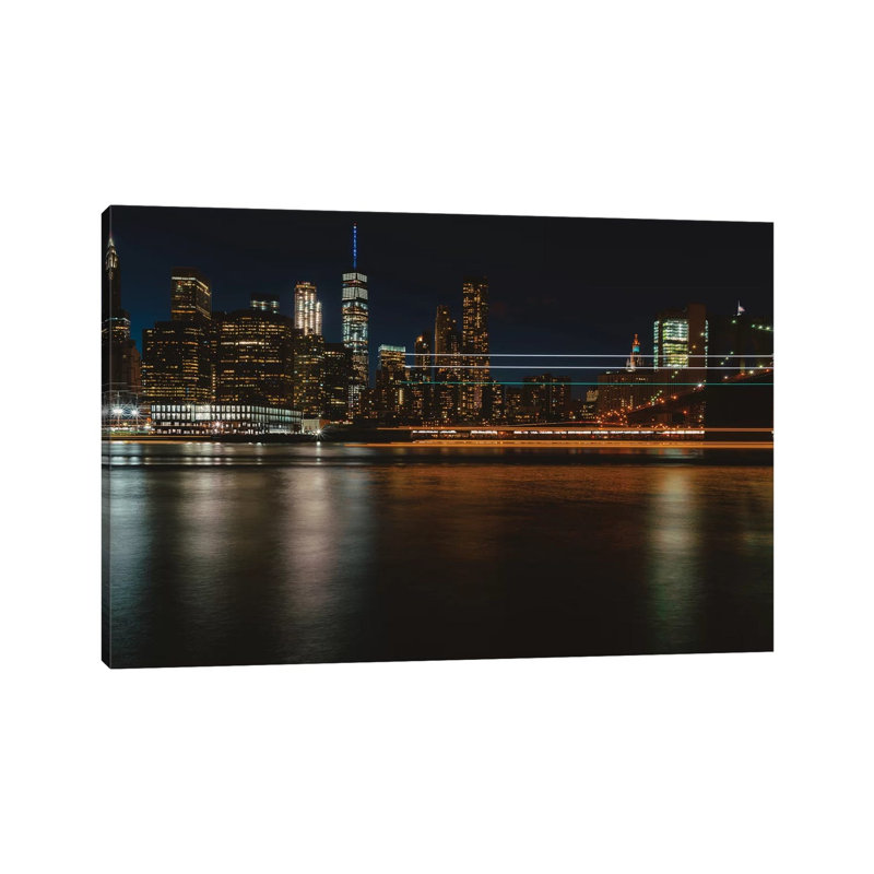 New York Lights III by Bethany Young - Print on Canvas, 30.48cm H x 45.72cm W x 1.91cm D, Wrapped Canvas