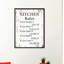 «Kitchen Rules» - Reproduction d'art textuel sur toile encadrée-29513883