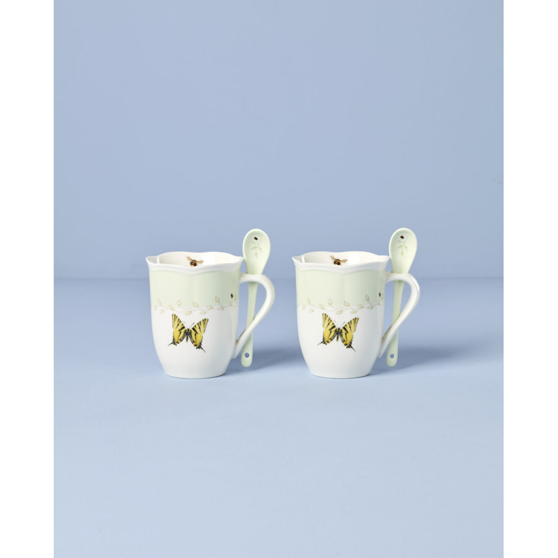 Ensemble de 2 tasses et cuillères Lenox