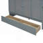 Full Size Murphy Bed With USB Port And A Large Drawer, Grey