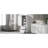 Tall Bathroom Storage Cabinet, Freestanding Storage Cabinet With Two Drawers And Adjustable Shelf, MDF Board With Painted Finish, White-1059731350