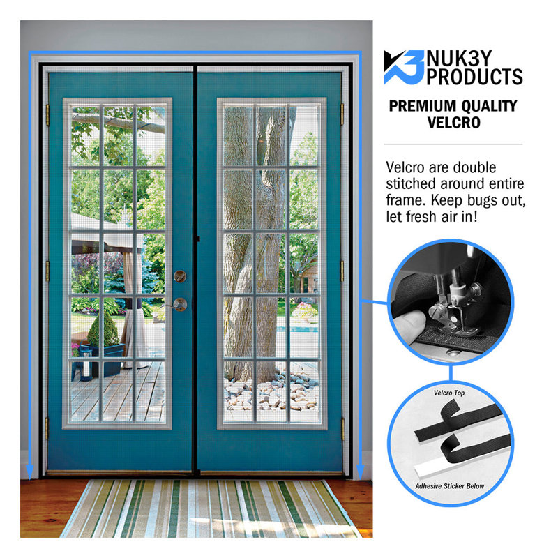 Magnetic Screen Shutter/Door Accessory, 81" H x 74" W x 1" D