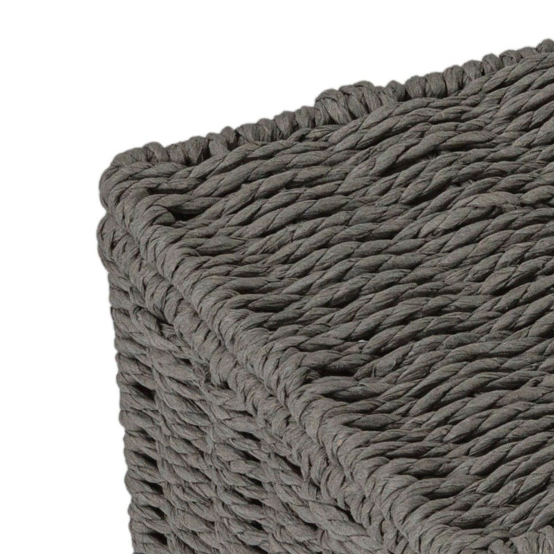 PaperRopeWickerBox, Gray