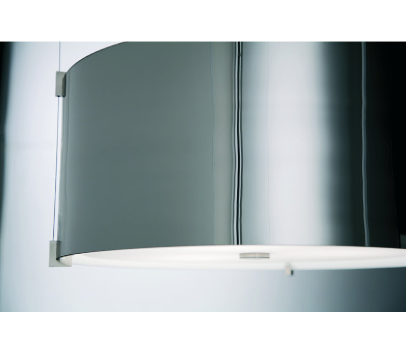 3 - Light Drum Pendant, Nickel, Mirror