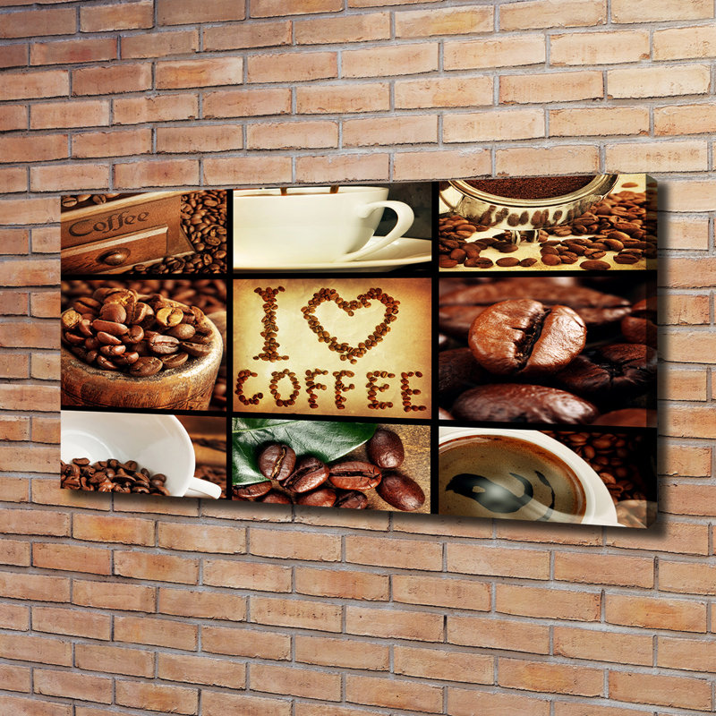 Coffee Collage - Wrapped Canvas Print