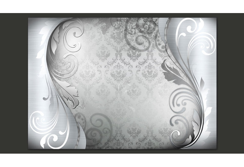 Grey Ornament 2.1m x 300cm Wallpaper, 350 cm x 245 cm