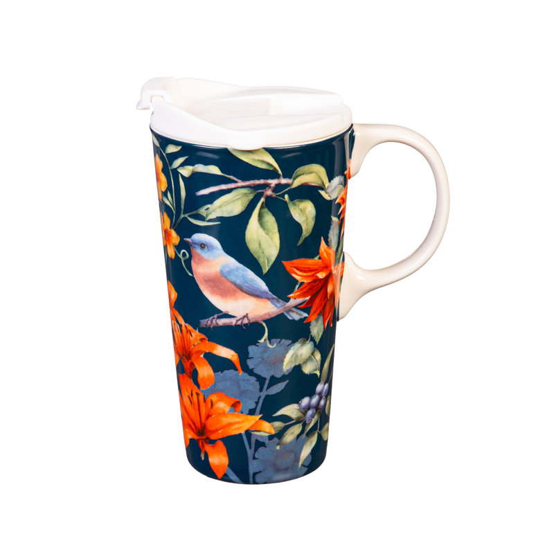 Summer Ceramic Perfect Cup, 17oz, Gift Box