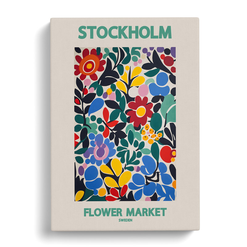 XMKTMKT-562 Stockholm Flower Market Exhibition 6 - Wrapped Canvas Print, 50cm H x 35cm W x 3cm D