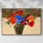 Toile naturelle avec cadre flottant