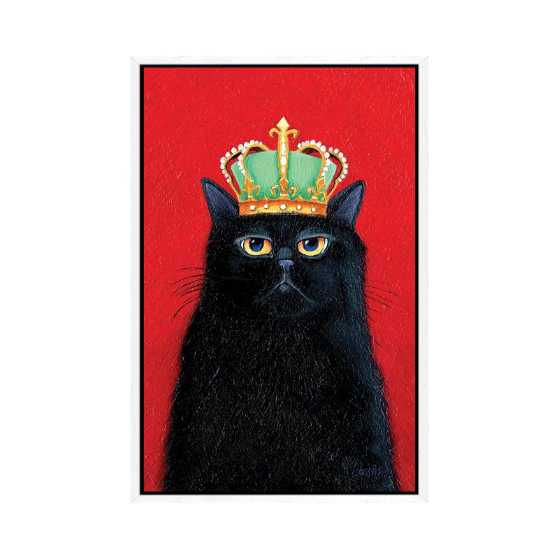 Roy by Vicky Mount - Painting on Canvas, 66.04 cm H x 45.72 cm W, White Framed