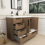 Meuble-lavabo autoportant avec tiroirs latéraux Carla-2065889994-2065889997