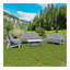 Canapé de jardin 3 places avec coussin