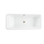 Baignoire de trempage autoportante en acrylique 66,9 "x 29,5"-88388744