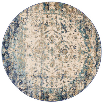 Tapis oriental beige / bleu Goggin
