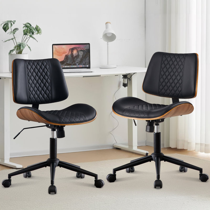 Chaise de bureau Drazen , Noir