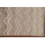 Tapis beige noué à la main de conception unique 5 pi x 7 pi 9 po