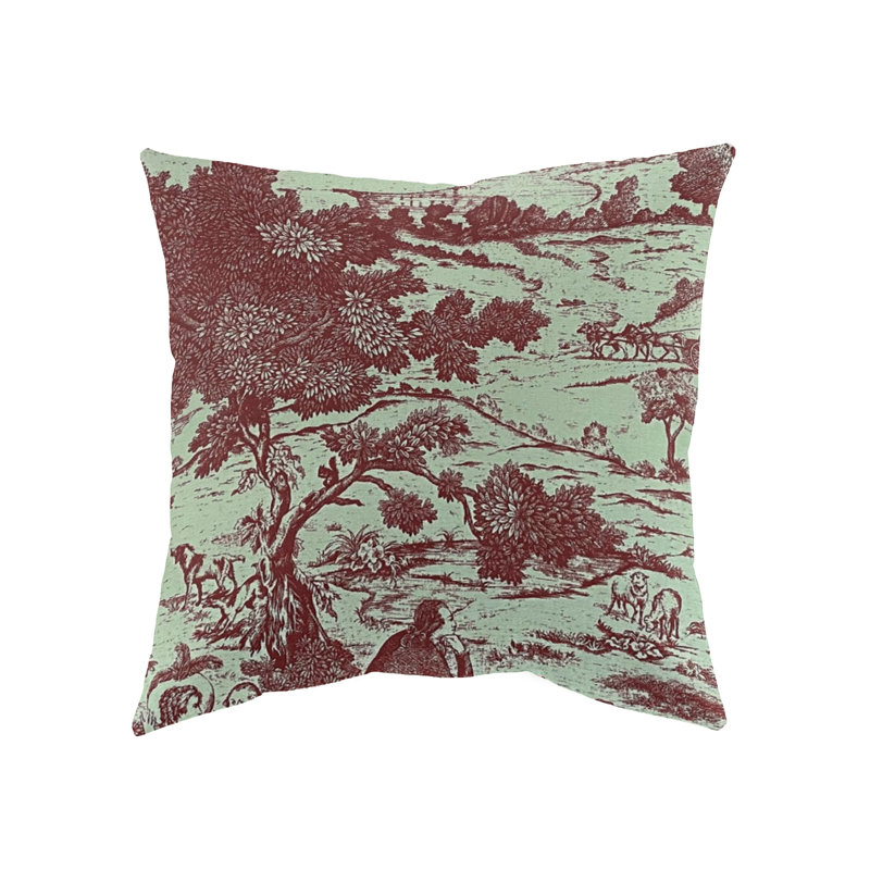 Cotton Reversible Throw Pillow