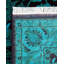Tapis unique bleu 4 pi 2 po x 6 pi 3 po Overdyed