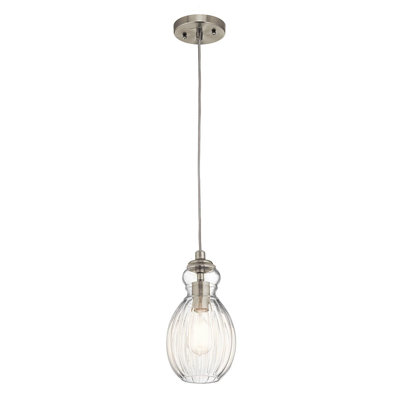Hilmar 1 - Light Brushed Nickel Jar Pendant