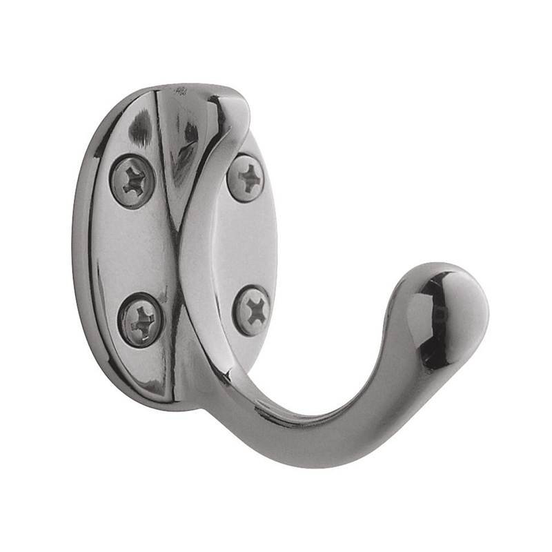 Costume Wall Hook, Bright Chrome