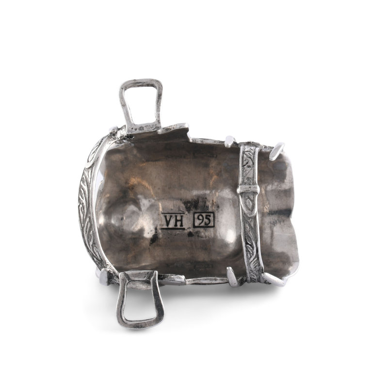 Western Frontier Pewter Cowboy Saddle Napkin Ring