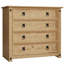Harold 4 Drawer 80Cm W Solid Wood Chest Of Drawers