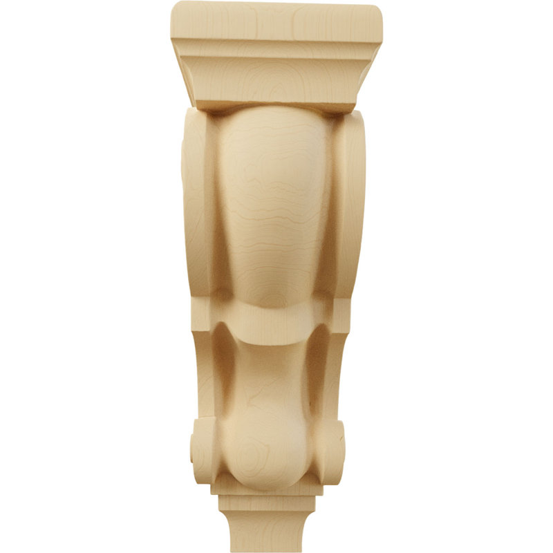 Support en bois / corbeau H 18 po x l 6 po x P 7,5 po, Aulne