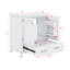 Meuble-lavabo de salle de bain à la mode avec 1 tiroir et tablette de porte double couche-1316461347