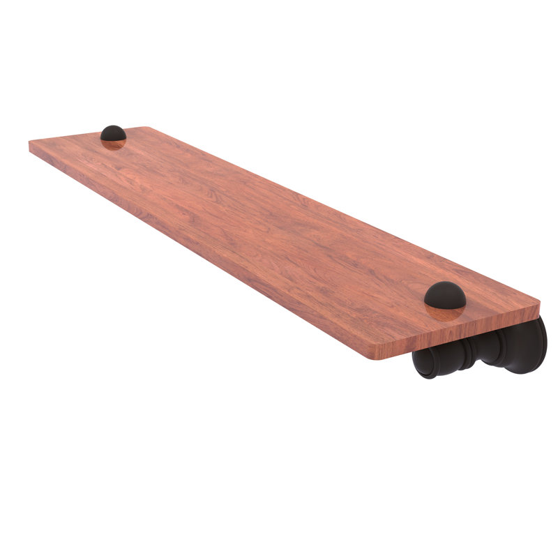 Tablette en bois Freyja, Bronze huilé, H 2,4 po x l 22 po x P 5,54 po