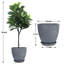 Pots à fleurs artificiels en figuier et résine-205001070-203366975