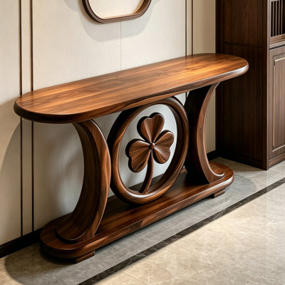 New Chinese style solid wood console table.
