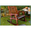 Chaise berçante moderne en bois massif