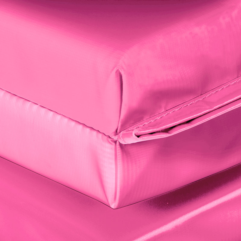 Pink 4' x 6' Vinyl Folding Exercise Mat